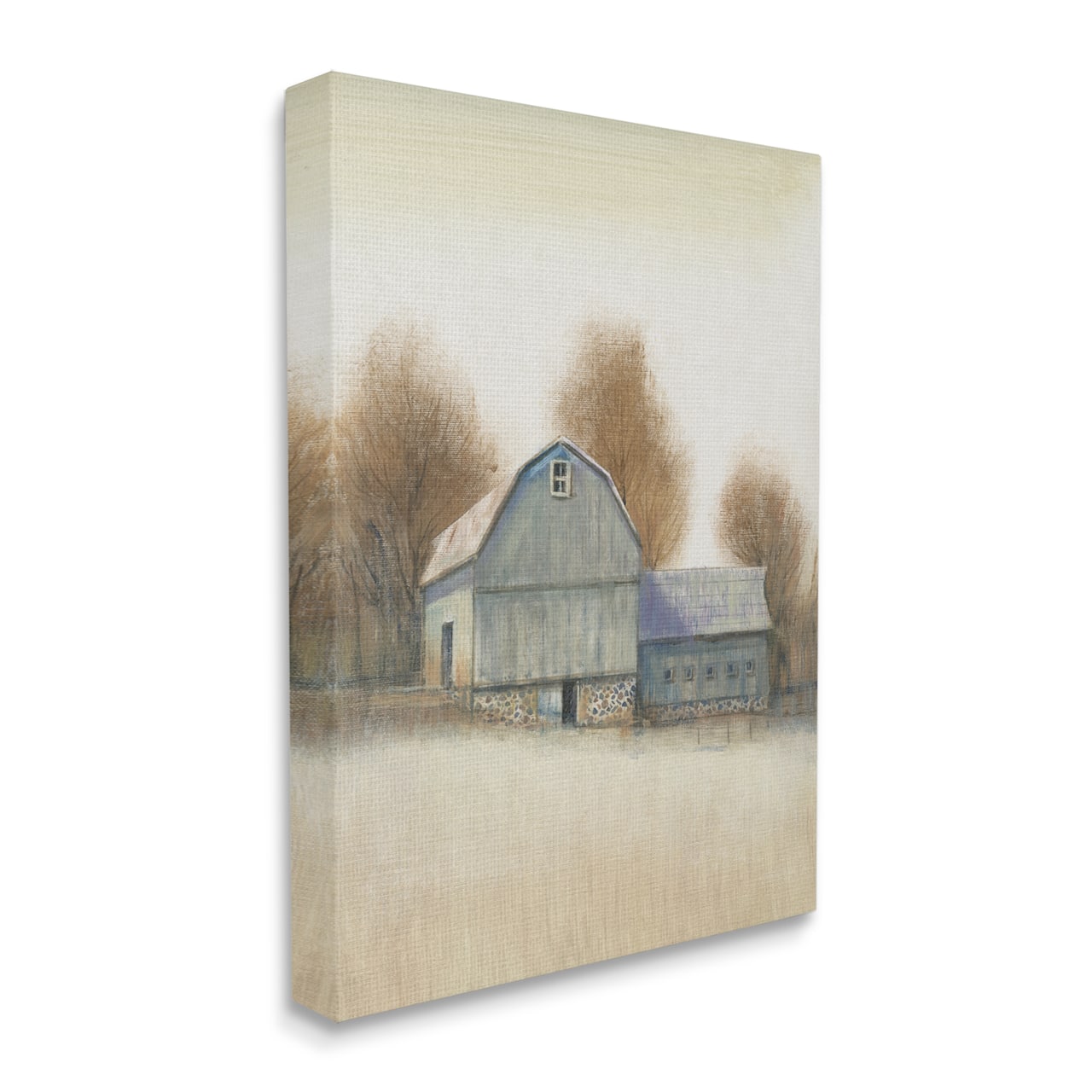 Stupell Industries Vintage Farm Barn Stable Neutral Autumn Tones Canvas Wall Art